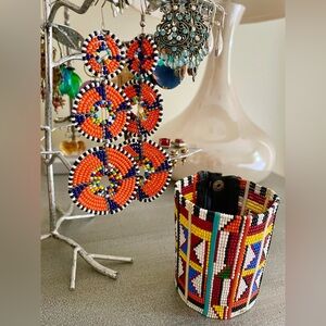 Handmade Beaded Jewelry Set from Kenya